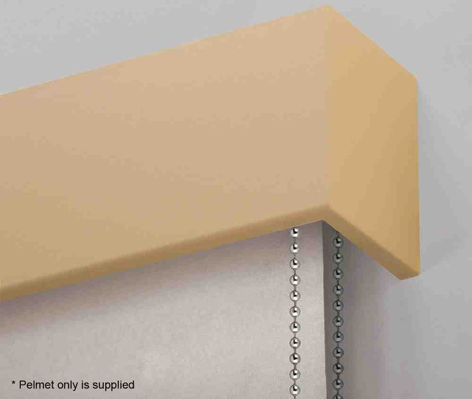 Hallis Cov-A-Blind Straight Wood Pelmet, Natural Stone