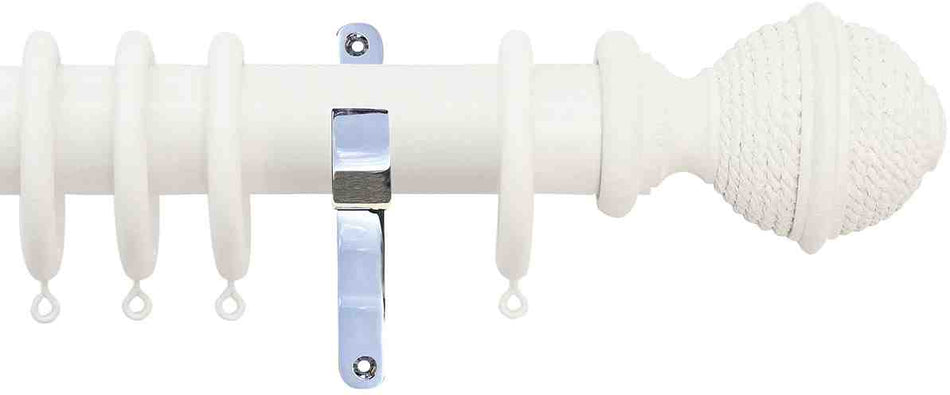 Jones Seychelles 40mm Handcrafted Pole Cotton, Chrome, Rope