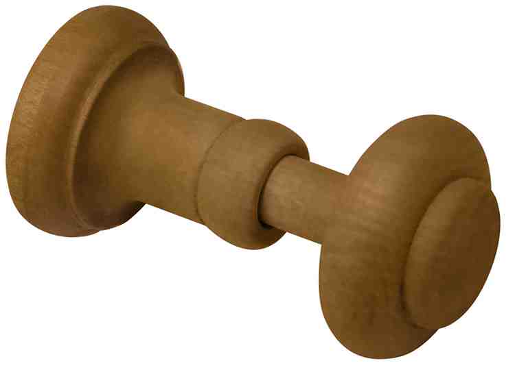 Renaissance Natur Shades Wood Pedestal Holdback, Mid Oak