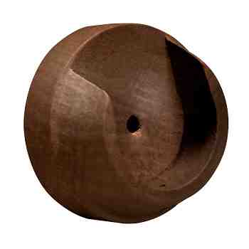 Renaissance Natur Shades 35mm Wood Curtain Pole Recess Bracket, Dark Oak