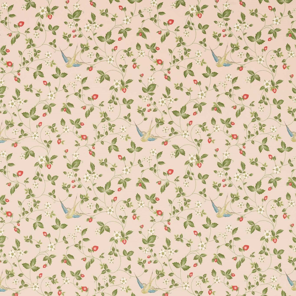 Clarke & Clarke Wedgwood Wild Strawberry Blush Fabric