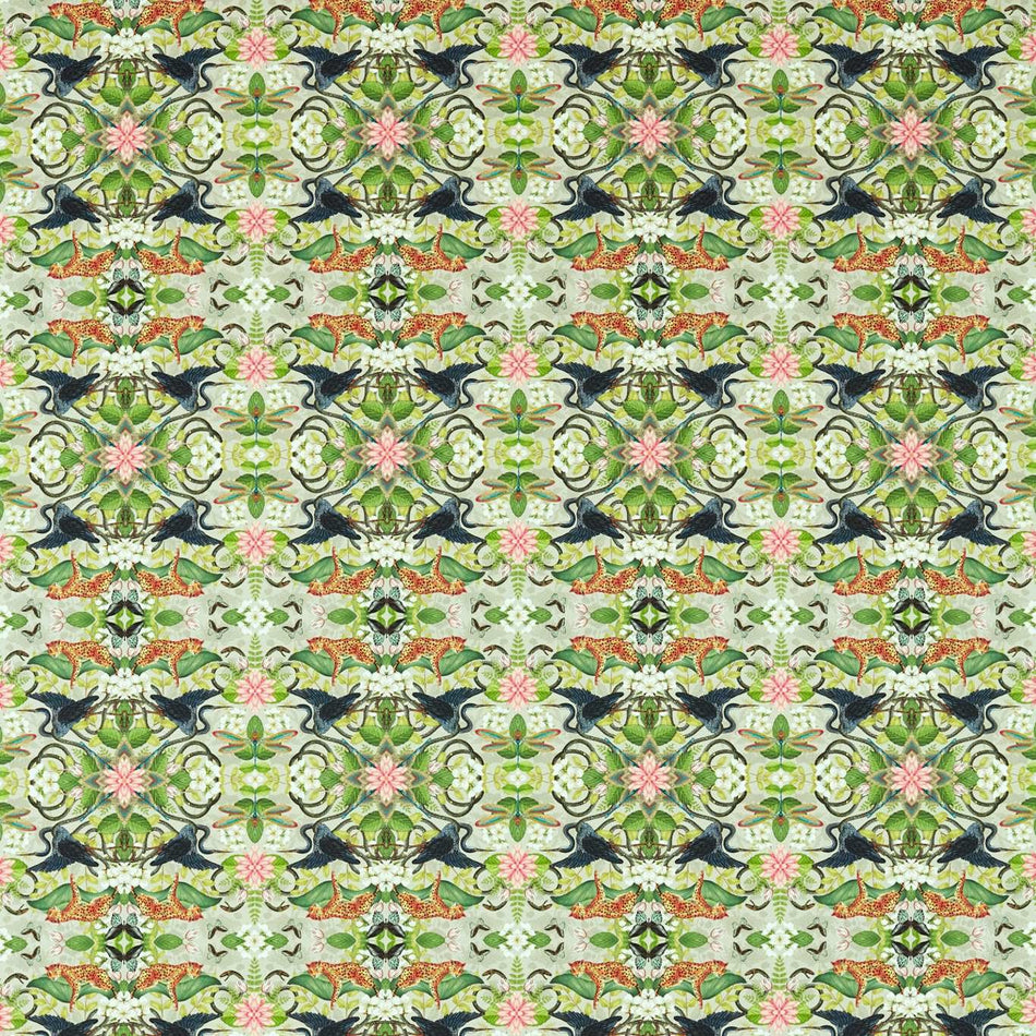 Clarke & Clarke Wedgwood Wonderlust Tea Story Dove Fabric