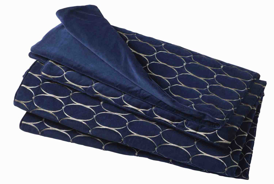 Wedgwood by Clarke & Clarke Renaissance Throw Midnight