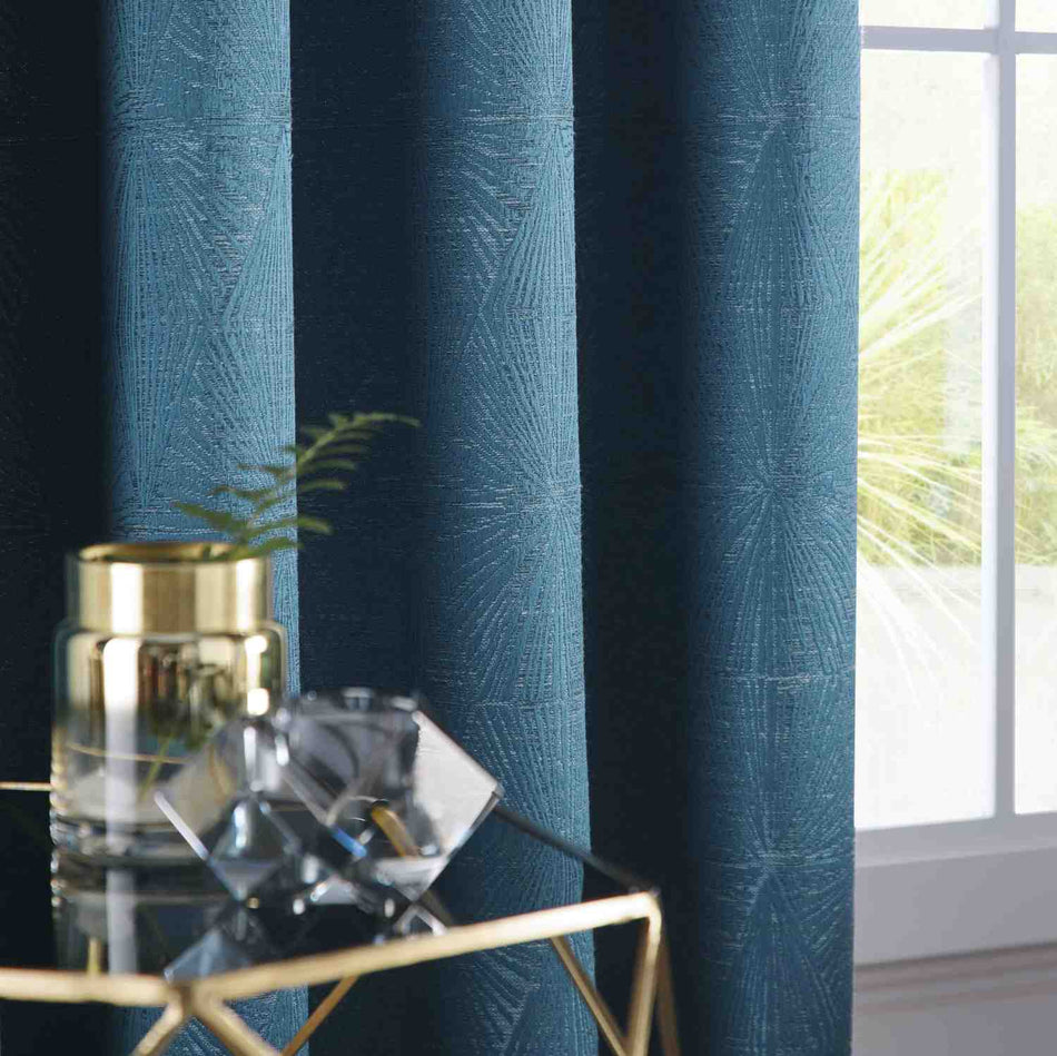 Studio G Amari Eyelet Curtains Kingfisher