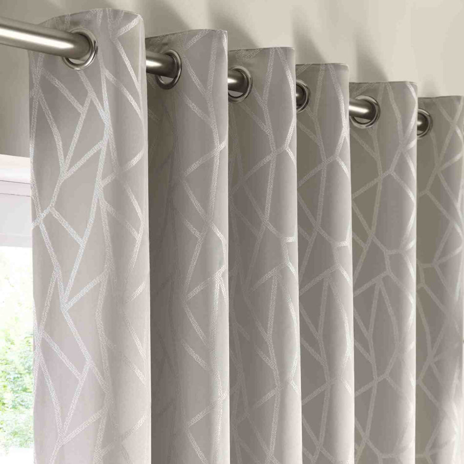 Studio G Como Eyelet Curtains Silver