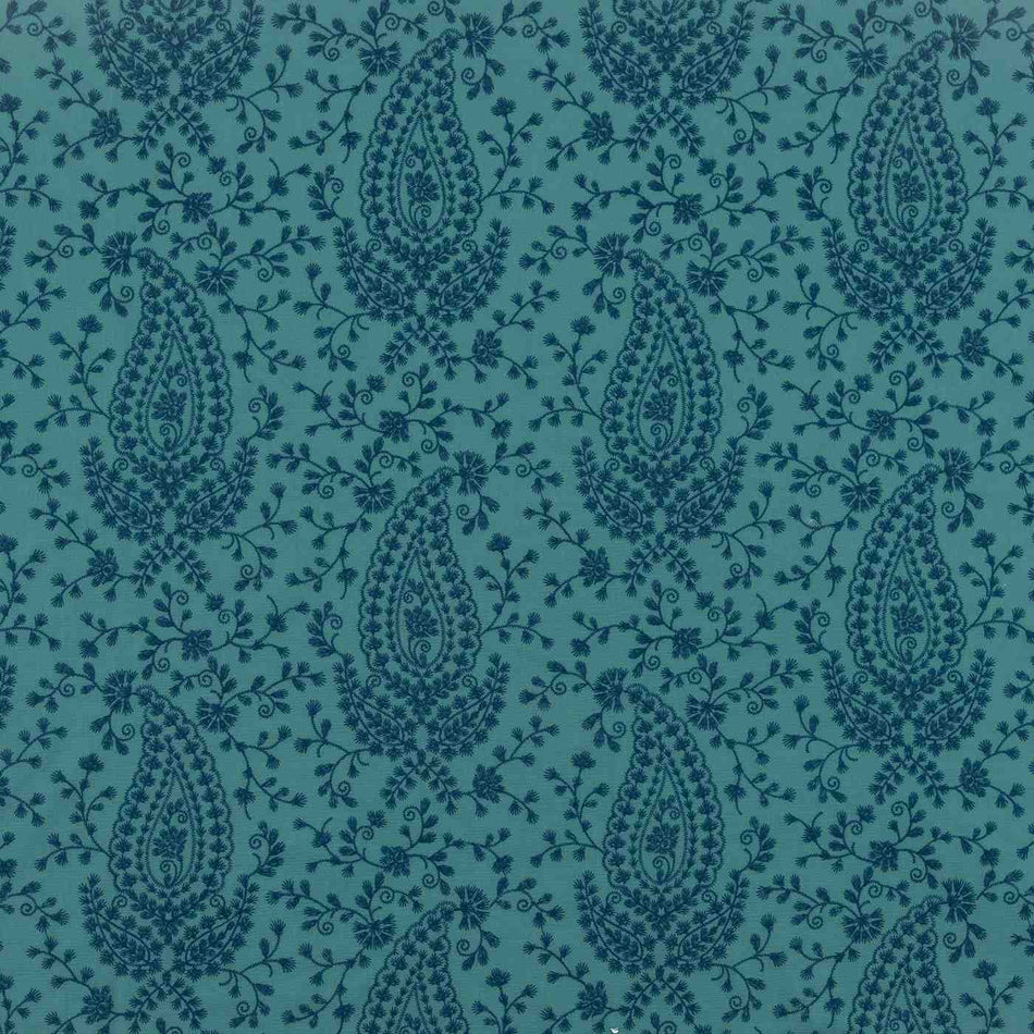 Beaumont Textiles Persia Kandahar Marine Blue Fabric