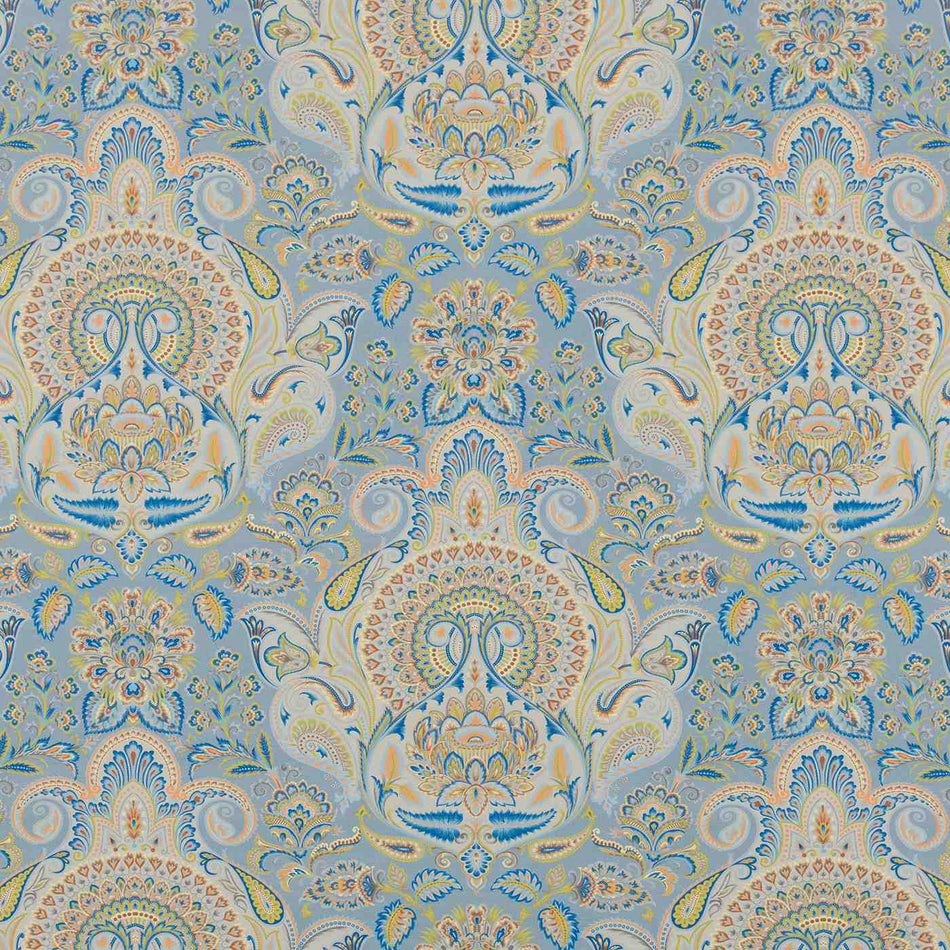 Beaumont Textiles Persia Shiraz Marine Blue Fabric