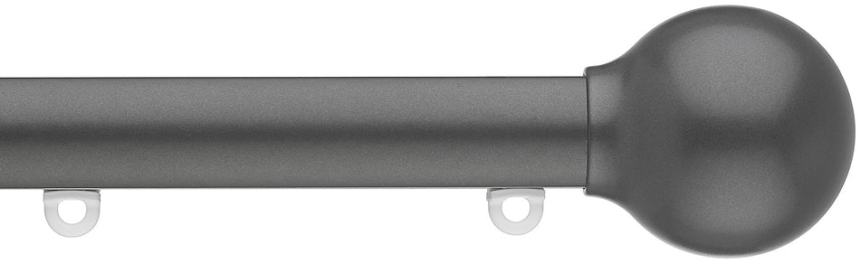 Silent Gliss Metropole 30mm 7610 Charcoal Ball End Finial
