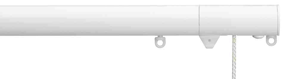 Silent Gliss Corded Metropole 30mm 7630 White Flush Endcap Finial