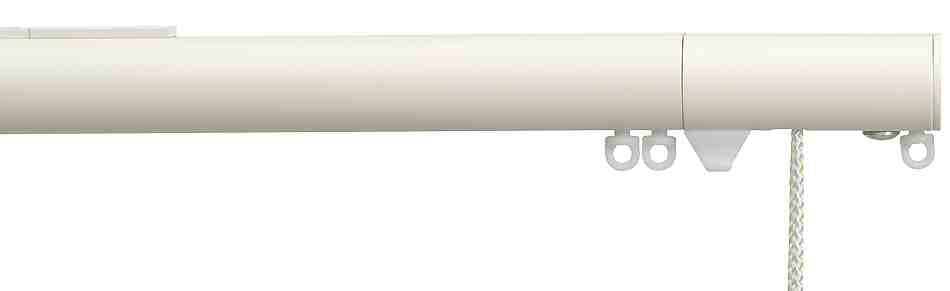 Silent Gliss Corded Metropole 30mm 7630 Ecru Flush Endcap Finial