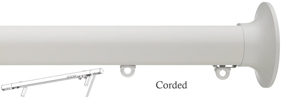 Silent Gliss Corded Metropole 30mm 7630 Ecru Taper Finial