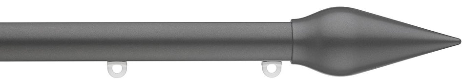 Silent Gliss Metropole 23mm 7600 Charcoal Spear Finial