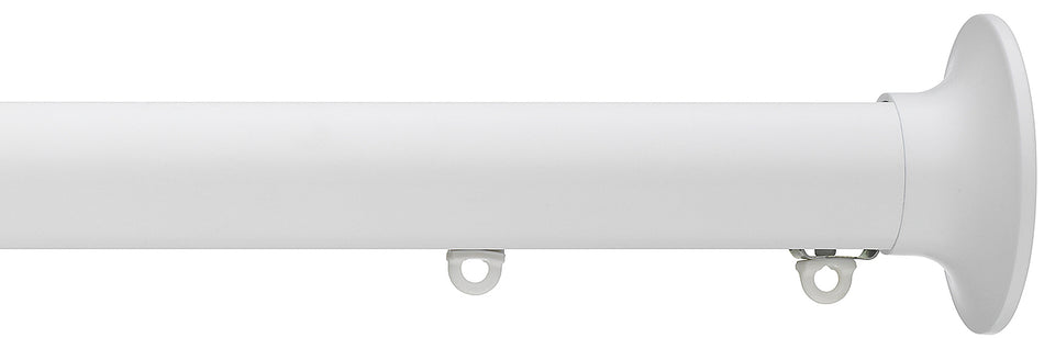 Silent Gliss Metropole 50mm 7620 Matt White Taper Finial