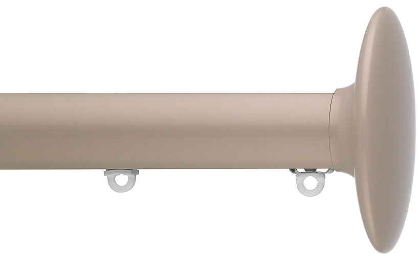 Silent Gliss Metropole 50mm 7620 Taupe Ellipse Finial