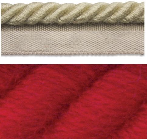 Troynorth Cosmos Orion Flanged Cord Trim, Red Giant