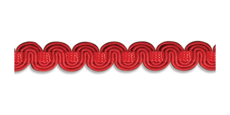Troynorth Minsk Scroll Gimp Braid, Cherry