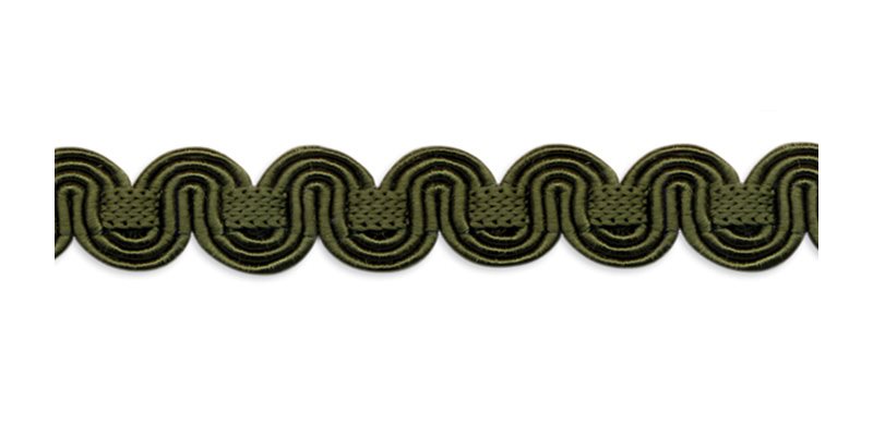 Troynorth Minsk Scroll Gimp Braid, Sage