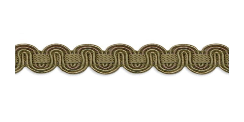 Troynorth Minsk Scroll Gimp Braid, Seagrass
