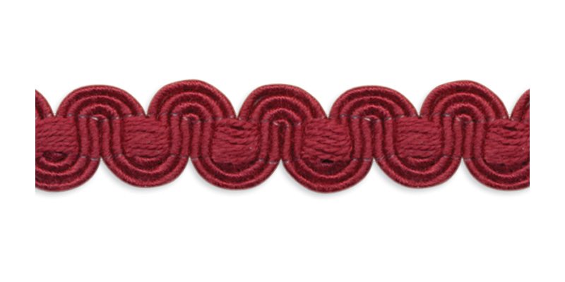 Troynorth Villa Scroll Gimp Braid, Wine