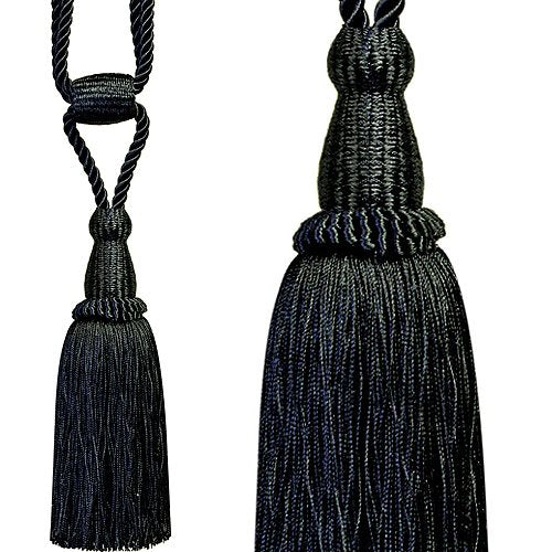 Jones Monaco Curtain Tieback Black