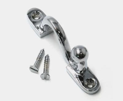 Renaissance Security Tieback Hook, Polished Chrome