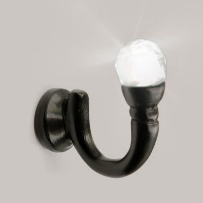 Renaissance Bejewelled Tieback Hook, Black Nickel