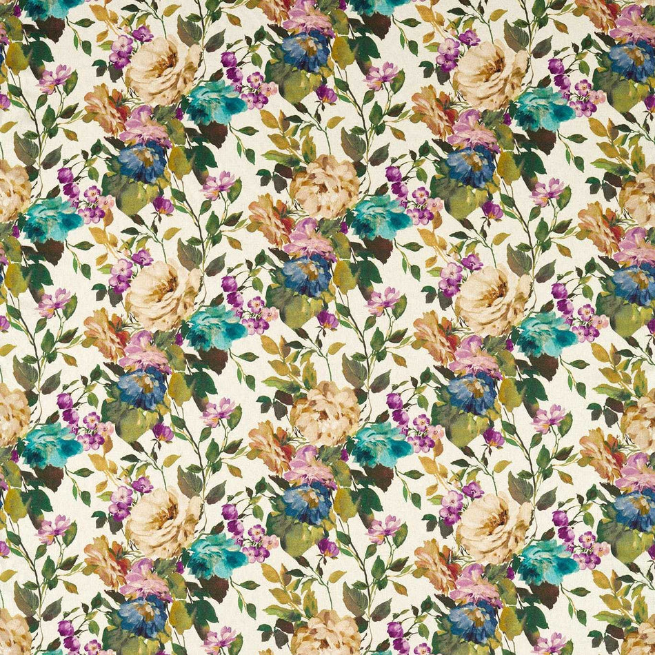 Clarke & Clarke Exotica 2 Bloom Amethyst Fabric