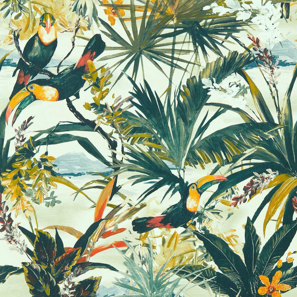 Clarke & Clarke Exotica 2 Toucan Antique Wallpaper