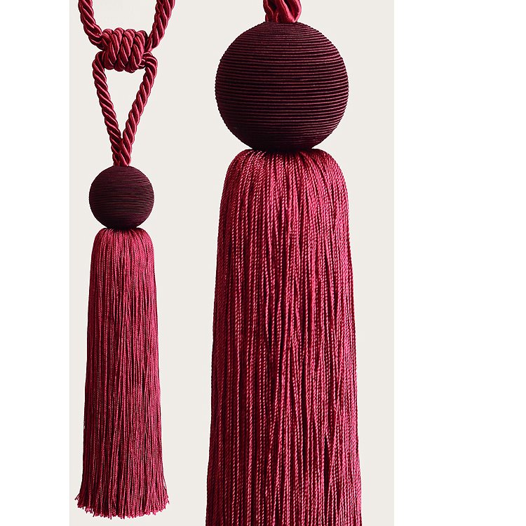 Laura Ashley Theodora Curtain Tieback Cranberry