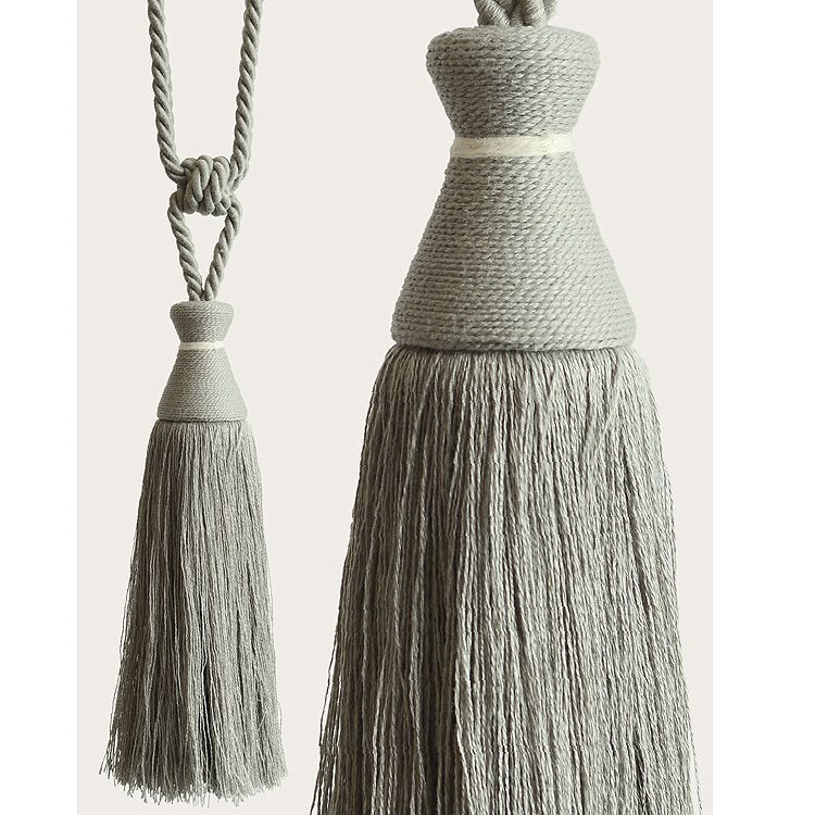 Laura Ashley Rhiannon Curtain Tassel Tieback Pale Grey Green