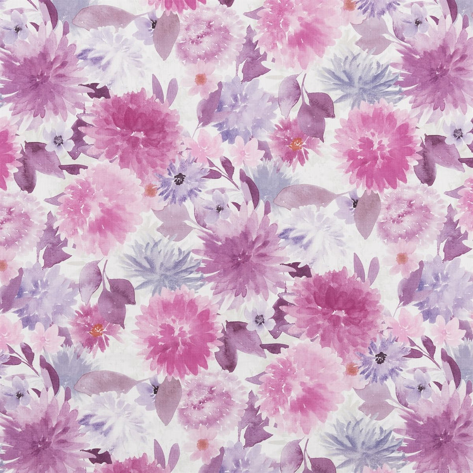 Beaumont Textiles Cottage Garden Dahlia Berry Fabric