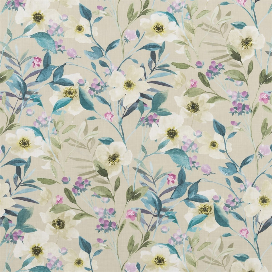 Beaumont Textiles Cottage Garden Kew Berry Fabric