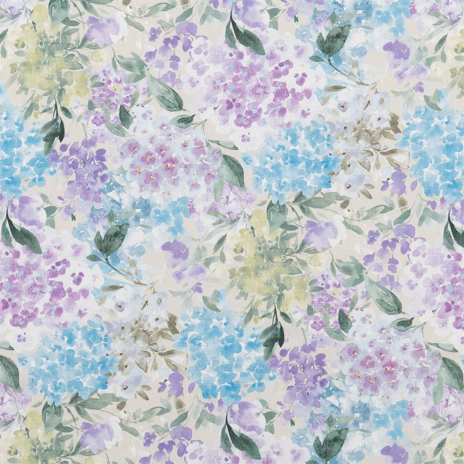 Beaumont Textiles Cottage Garden Waterperry Periwinkle Fabric