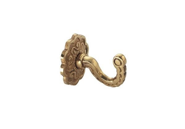 Jones Rosette Hooks, Brass