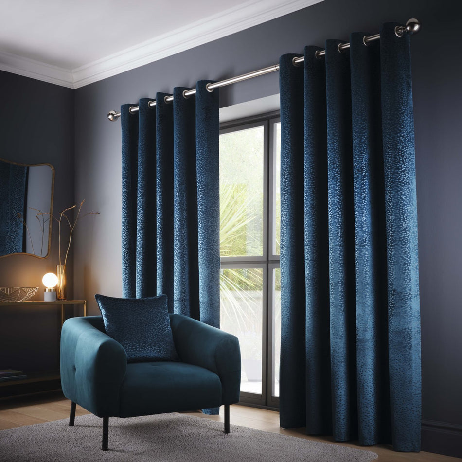 Studio G Vienna Eyelet Curtains Peacock