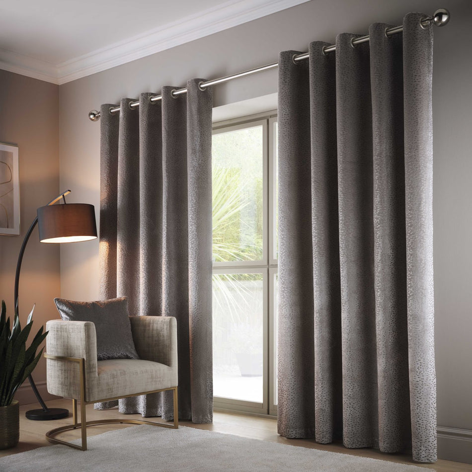 Studio G Vienna Eyelet Curtains Stone