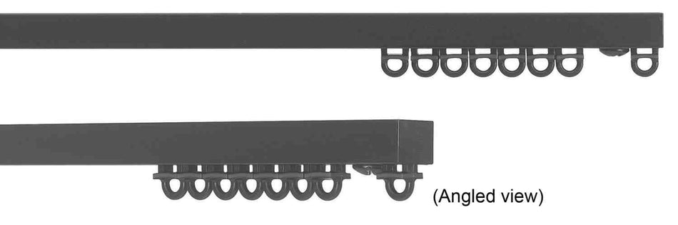 Silent Gliss 6465 Hand Drawn Silent Curtain Track Black