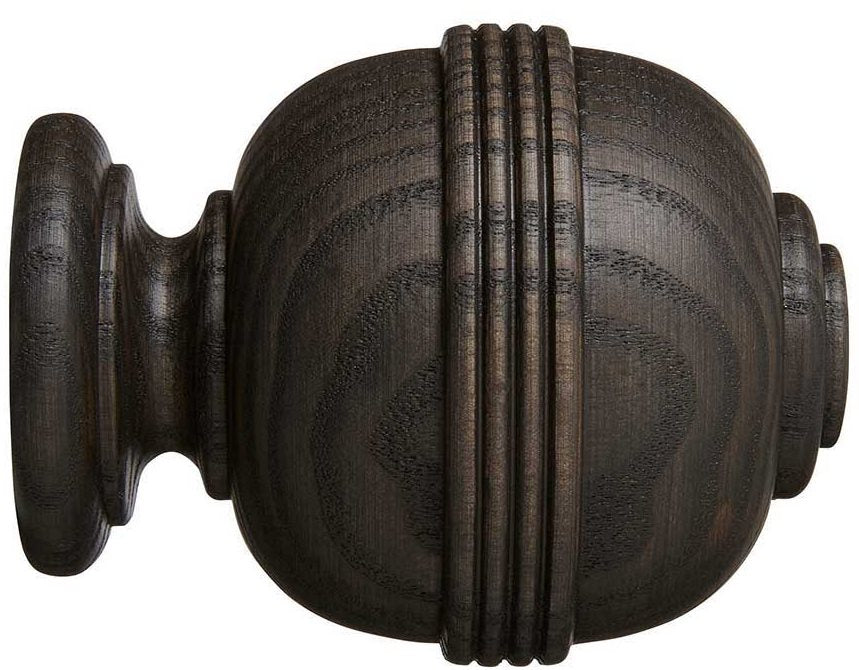 Hallis Eden 35mm and 45mm Finial only Ridged Ball Umber