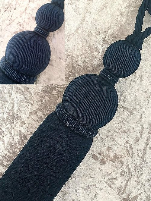 Copper Fox Imperial Rope Curtain Tieback Midnight