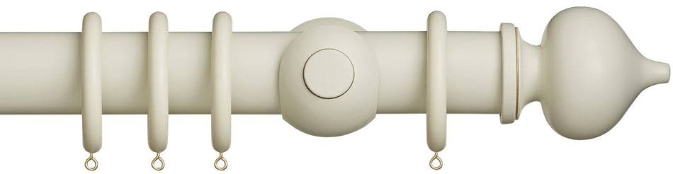 Museum 55mm Antique White Pole Florence Finial