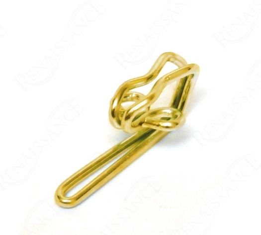 Renaissance Metal Curtain Hooks, Brass