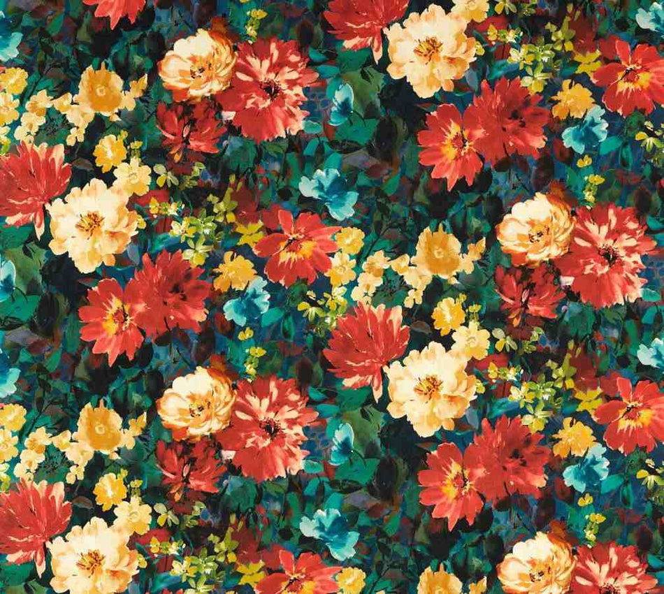 Clarke & Clarke Alfresco Tahiti Midnight Outdoor Fabric