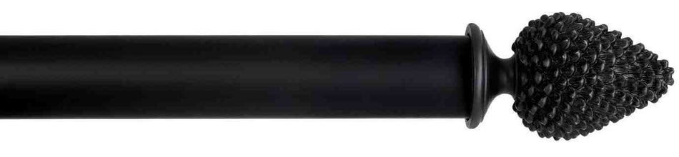 Byron Manor 45mm 55mm Curtain Pole Waxed Black Haggerston
