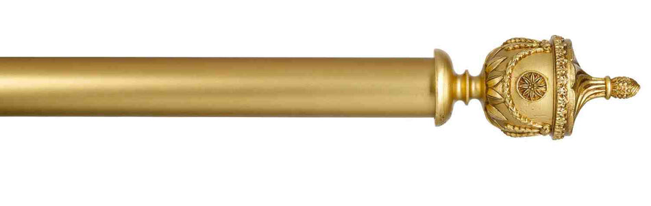 Byron Manor 45mm 55mm Curtain Pole Burnished Gold Newington