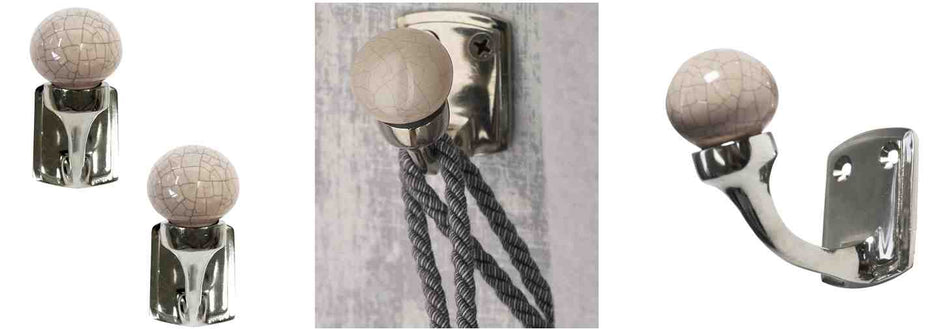 Laura Ashley Bertie Single Hook Pale Slate