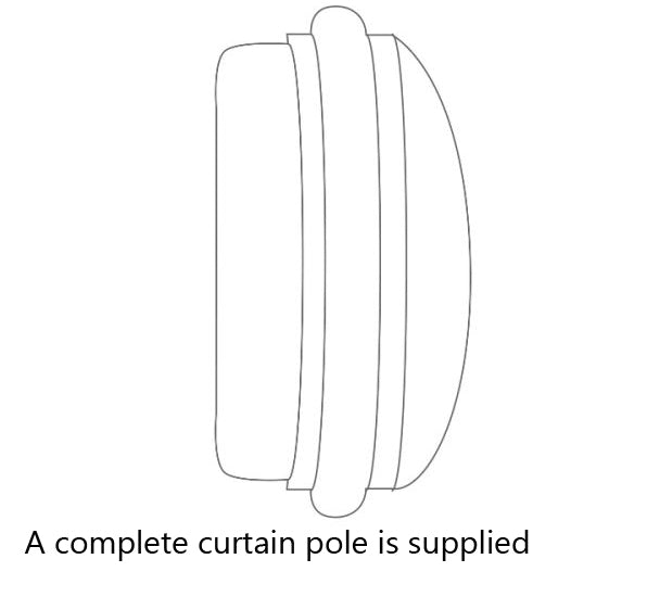 Laura Ashley 40mm Bespoke Handcrafted Wood Curtain Pole End Cap