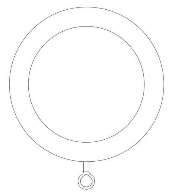 Laura Ashley 40mm Bespoke Handcrafted Wood Curtain Pole Rings