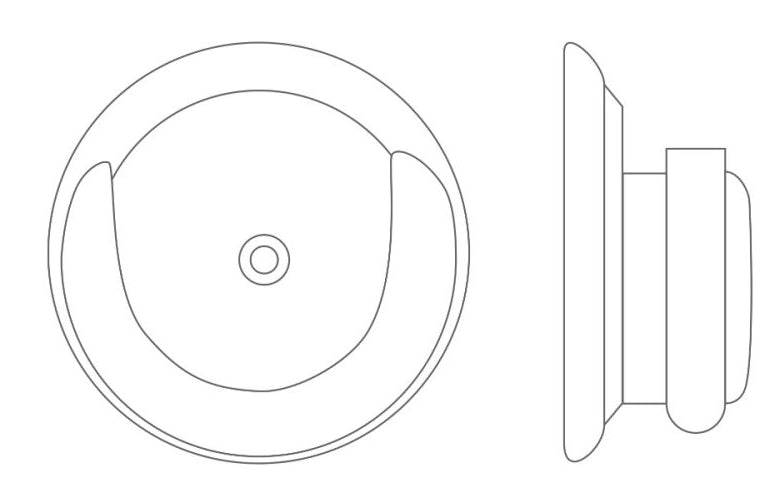 Laura Ashley 40mm Bespoke Handcrafted Wood Curtain Pole Recess Bracket