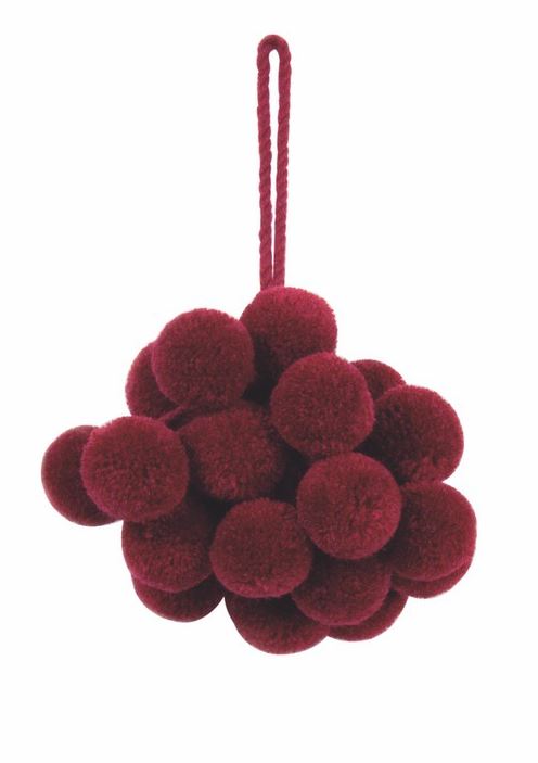 JLS Berry Pom Pom Key Tassel 93717/104
