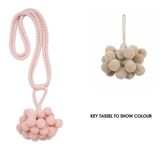 JLS Berry Pom Pom Tieback 93713/313